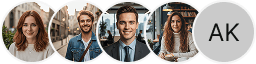 Multiple investor profile avatars on Ridge Vaultis trading review block